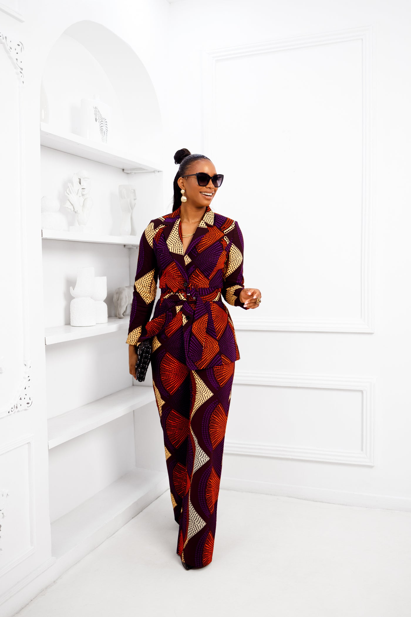 ZYLA AFRICAN PRINT SUIT SET