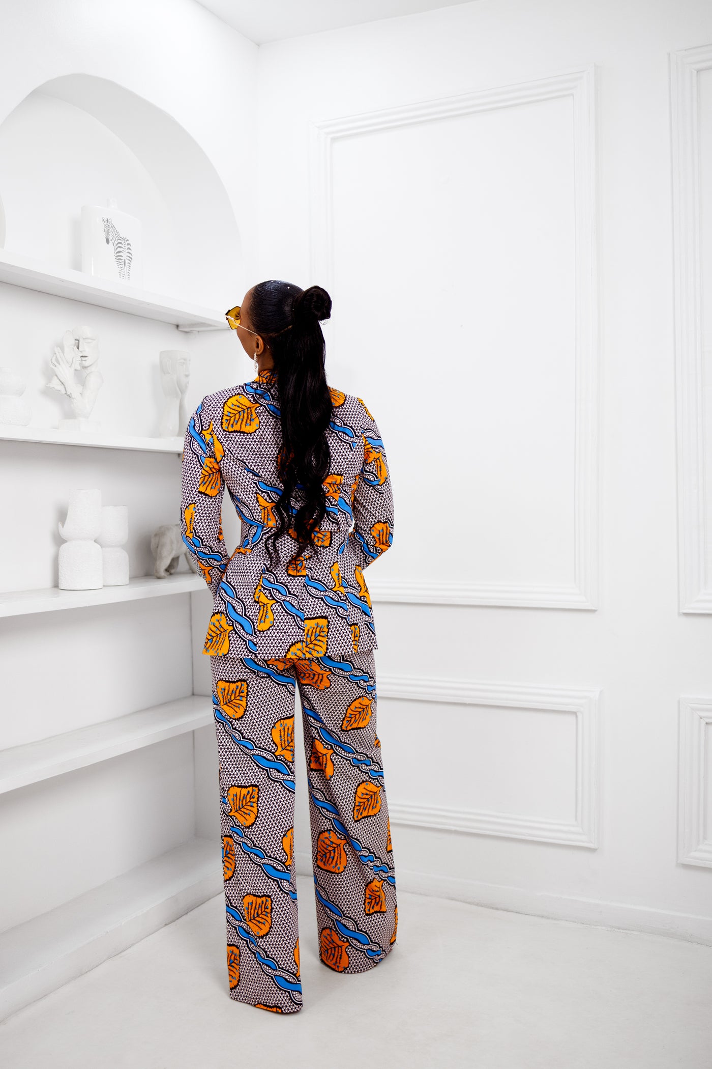 ZYLA AFRICAN PRINT SUIT SET [MULTICOLOR]