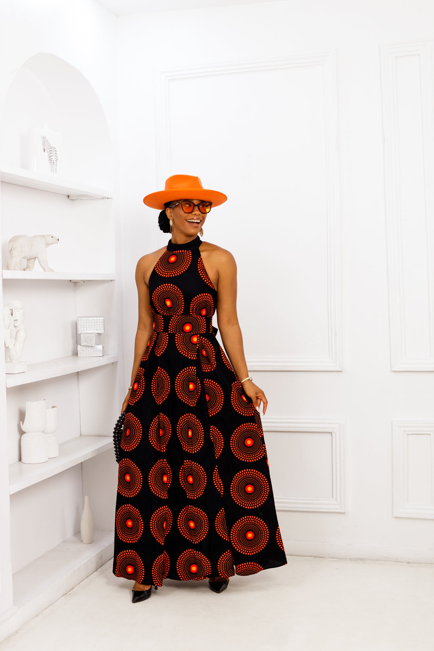 NYLA AFRICAN PRINT MAXI DRESS