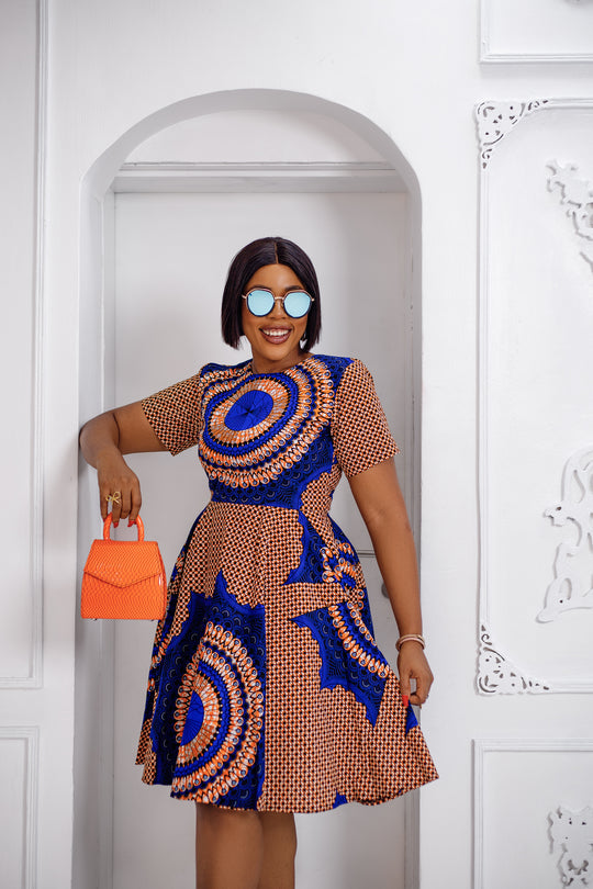 Trendy Midi Dresses | MAE OTTI African Women's Dress Collection